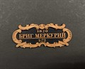 Табличка “Бриг”Меркурий” 55х25мм 2497 - фото 7214